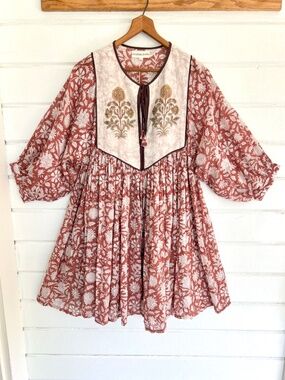 DAUGHTERS OF INDIA Diya Mini Dress - M - NWT!